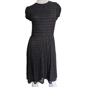 Silk Midi Dress 8 Party Cocktail Glitter Fairy Grunge Whimsigoth Twee Evening